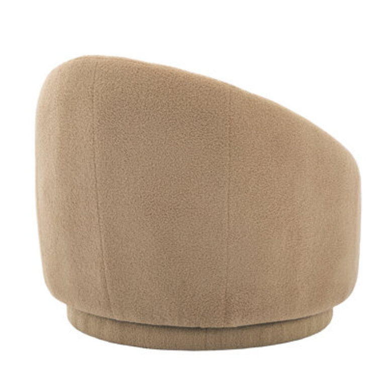 Aunna Upholstered Swivel Barrel Chair