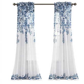 Tanisha Polyester Sheer Curtain Pair