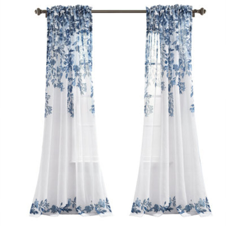 Tanisha Polyester Sheer Curtain Pair