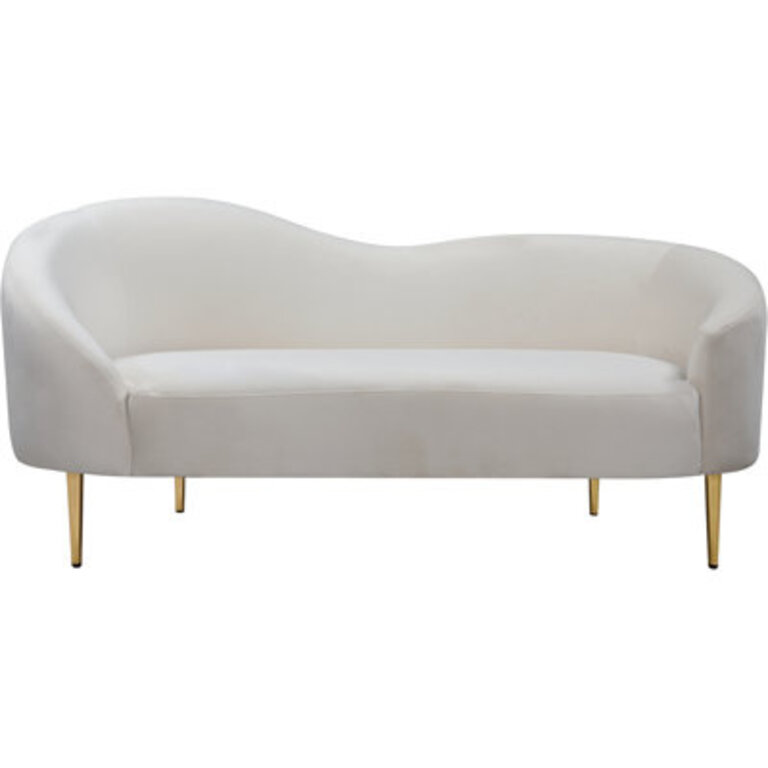Shurtz 67 Velvet Curved Loveseat