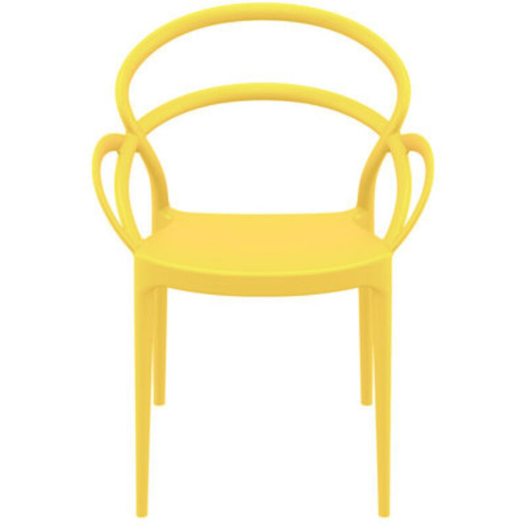 Set of 2 Farrah Stacking Patio Dining Armchairs