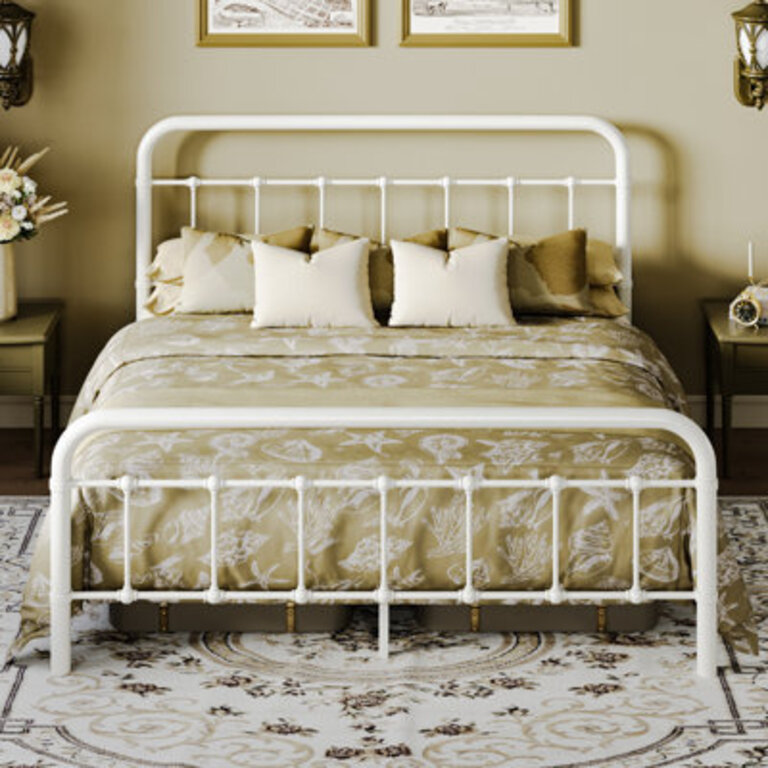 Cleston Metal Slat Bed