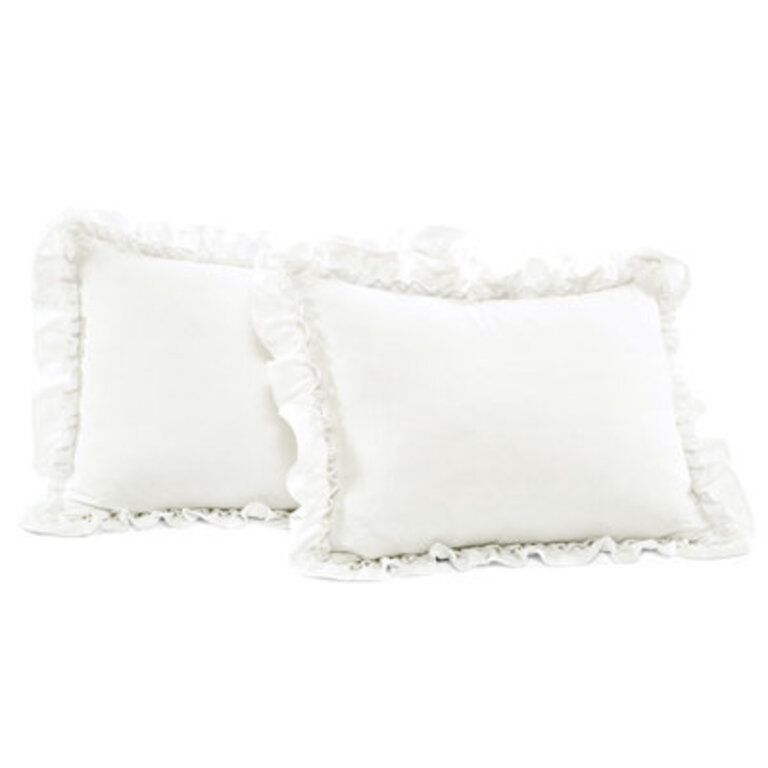 Ella Shabby Elegance Ruffle Lace Microfiber Comforter Set