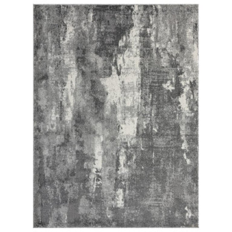 Doland Area Rug Dark Gray