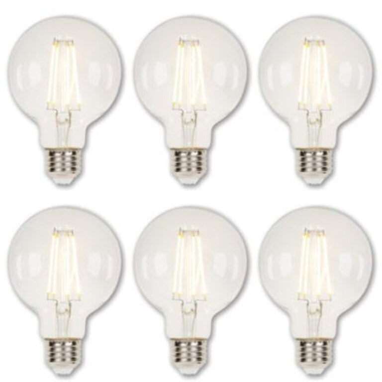 55 Watt 40 Watt Equivalent G25 LED Dimmable Light Bulb Warm White 2700K E26Medium Standard Base