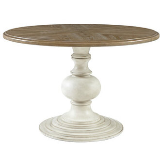 Lexi 46 Round Dining Table with Pedestal Base