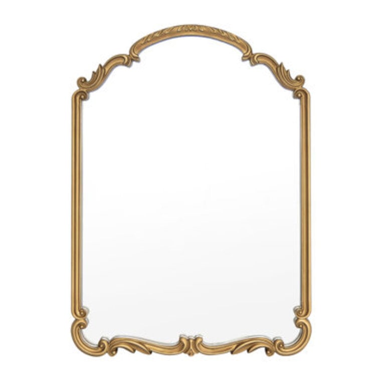 Ahnaish Gold Arch Decorative Mirror for Fireplace Entryway