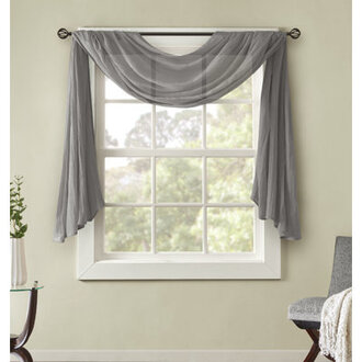 Harper Solid Crushed Single Scarf Sheer