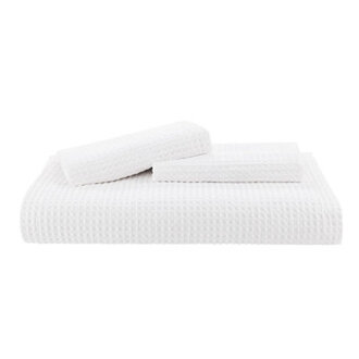 Bedsure Luxury Soft 100 Cotton Waffle Weave Plaid Duvet Cover