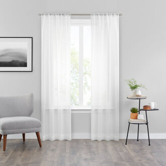 Vue Snow Voile Sheer Curtain Panels