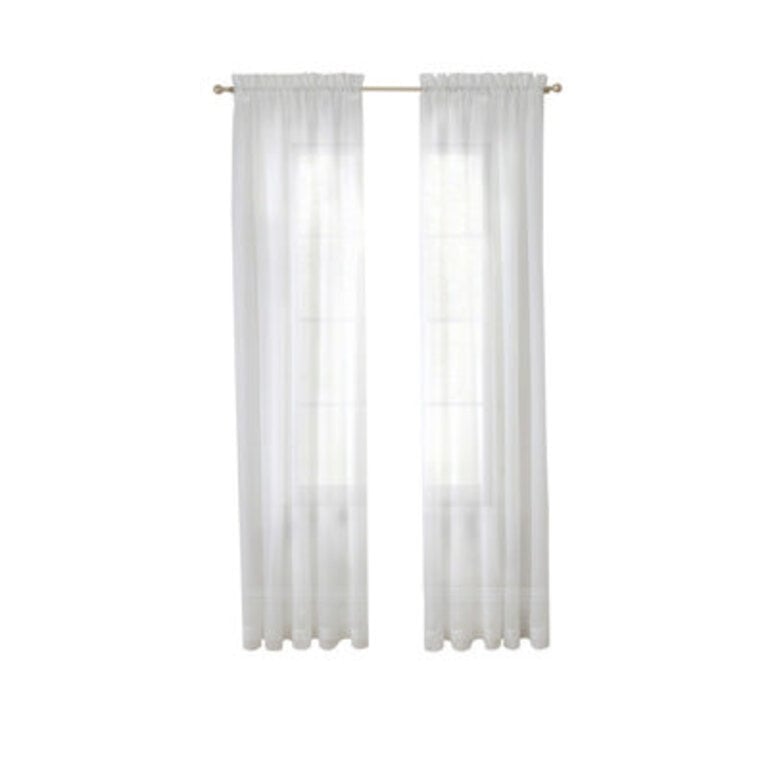 Kober Polyester Sheer Curtain Panel Pair