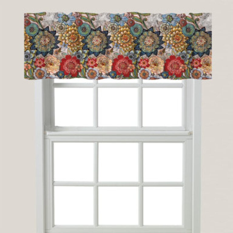 Jae Boho Bouquet Window Valance By Laural Home