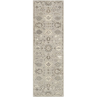 Minonk Hand Tufted Wool Floral Indoor Rug