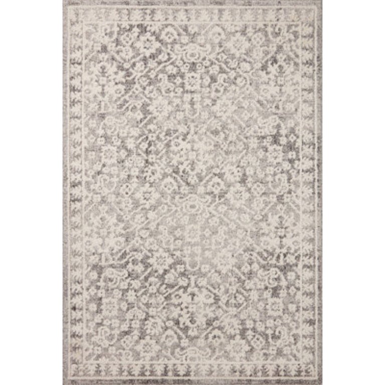 Magnolia Home by Joanna Gaines x Loloi Gigi Grey  Ivory Area Rug