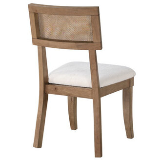 Fiammetta Solid Wood Upholstered Cushion Dining Chair