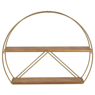 Avenell 2 Piece Circle Metal Accent Shelf