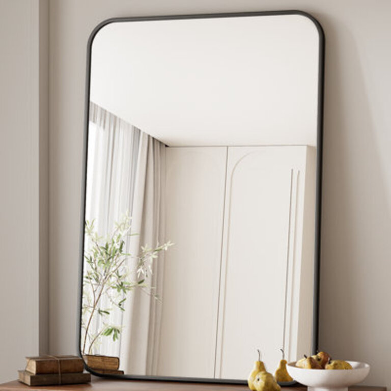 Aluminum Framed Rectangle Wall Mounted Bathroom  Vanity Mirror