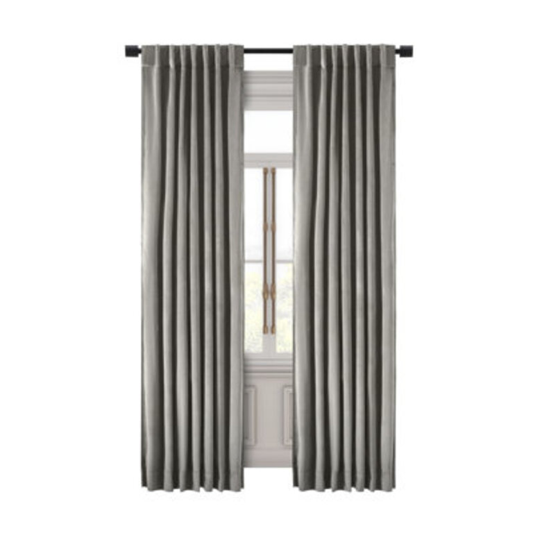 Premium Velvet Myreon Solid Color Blackout Thermal Rod Pocket Single Curtain Panel Liner