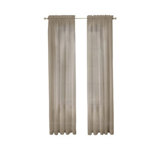 Kober Polyester Sheer Curtain Panel Pair