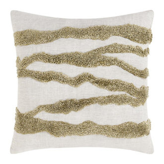 Passage Abstract Linen Throw Pillow