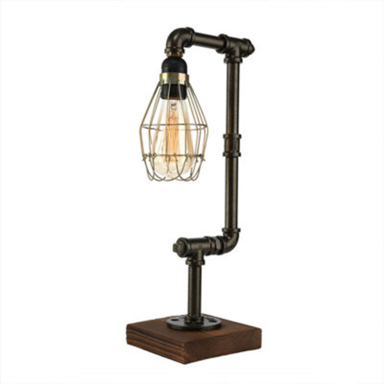 Elioenai Solid Wood Desk Lamp