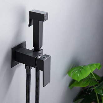 Elongated Wall Mount Bidet with Faucet