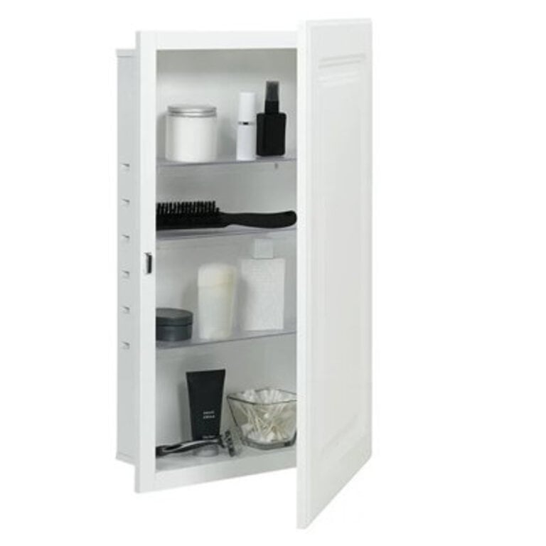 Brookshire 16 W x 26 H x 538 D Recessed Bathroom Cabinet with 3 Adjustable Shelves