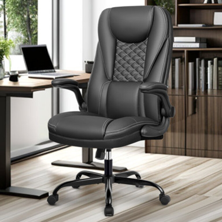 Loriece Ergonomic Executive Chair with Flip-up Armrests