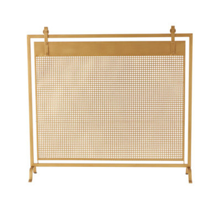 Metal Suspended Fireplace Screen