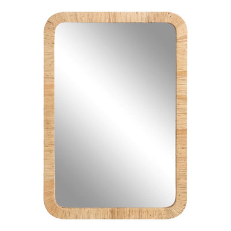 Breesport Rectangle Rattan Bathroom Wall Mirror