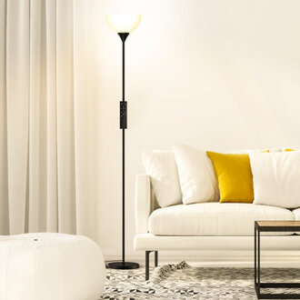 Control 70 LED Torchiere Floor Lamp with Remote and Bulb Included