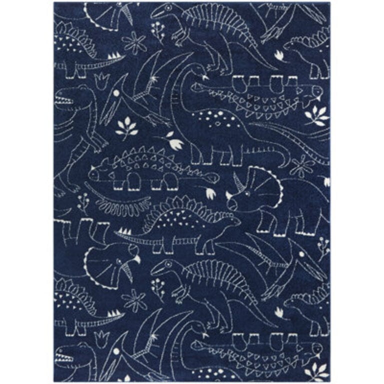 Osgood Navy Area Rug Rug Size: Rectangle 5'3" x 7', Color: Navy