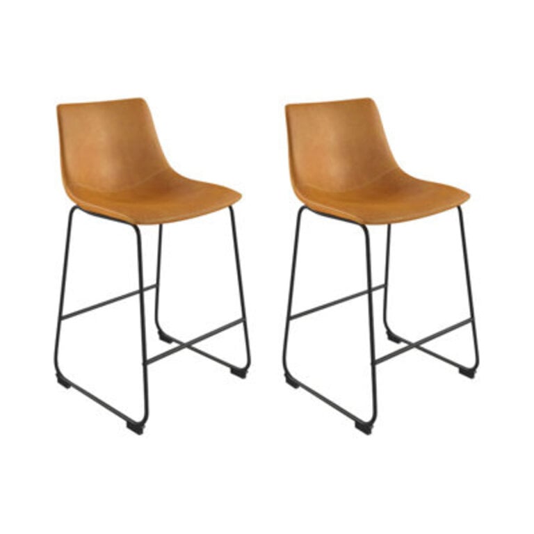 Nia Vegan Leather Bar  Counter Stool