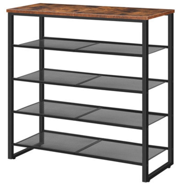 Alheide 5 Tier 20 Pair Shoe Rack