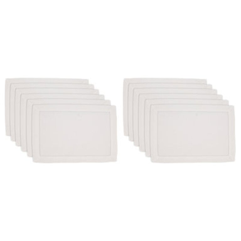 Set of 12 Rowles Hemstitched Border Placemats