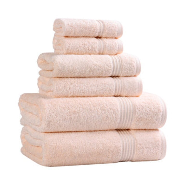 Oleg Heritage Egyptian Cotton Absorbent Luxury 6 Piece Bathroom Towel Set
