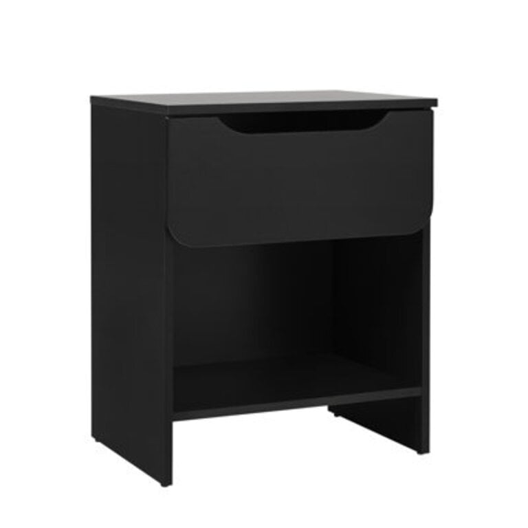 Jaqualine 1-Drawer Nightstand with Storage Cubby