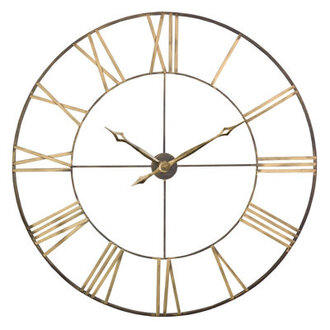 Bedford Round Metal Farmhouse Wall Clock