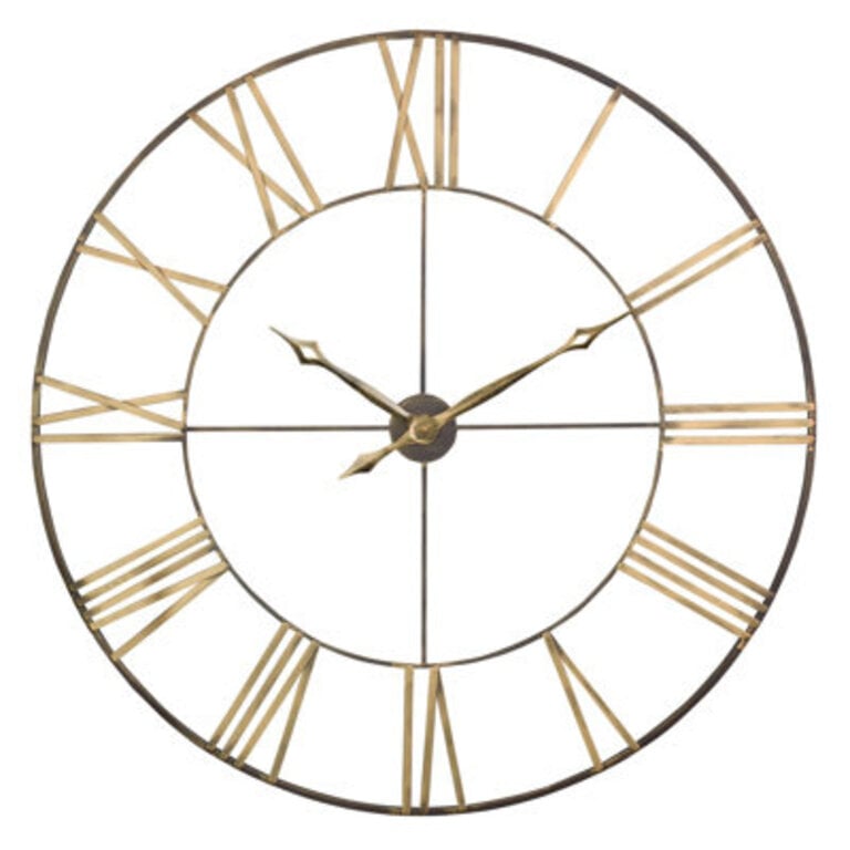 Bedford Round Metal Farmhouse Wall Clock