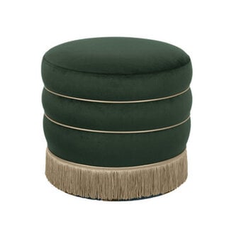 Velvet Ottoman