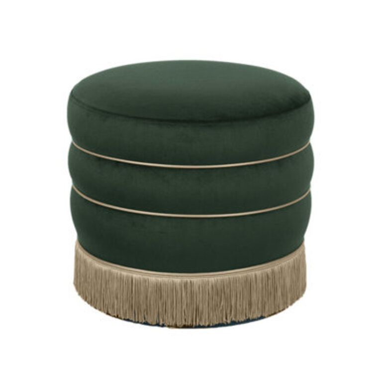 Velvet Ottoman