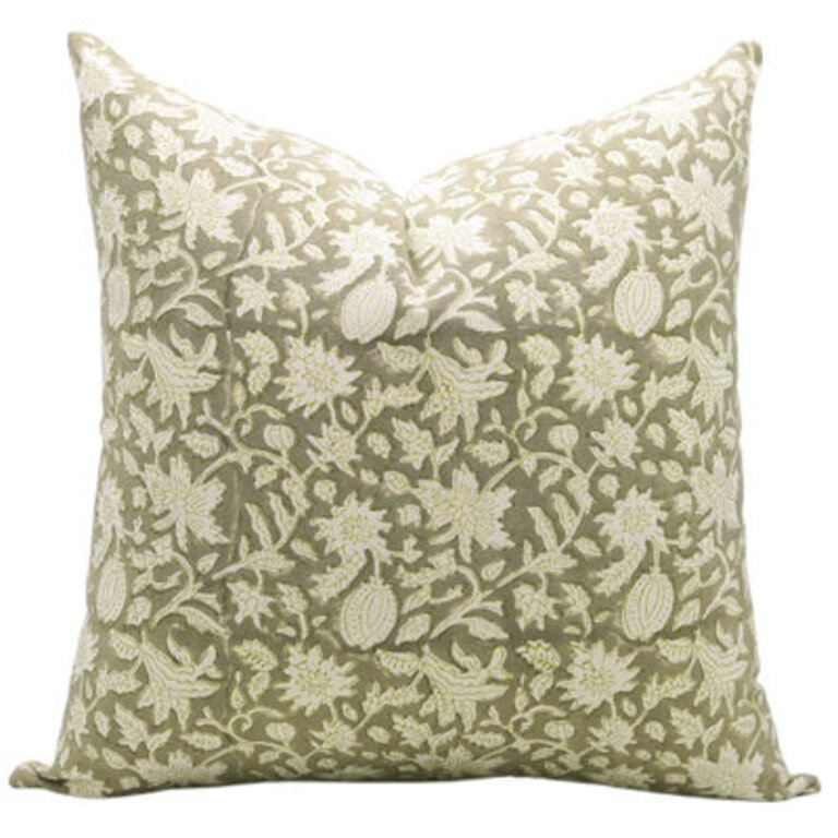 Floral Cotton IndoorIndoor Pillow Cover