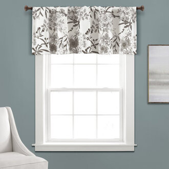Botanical Garden Floral Tailored Window Valance