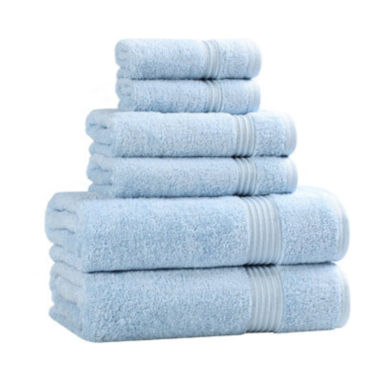 Oleg Heritage Egyptian Cotton Absorbent Luxury 6 Piece Bathroom Towel Set