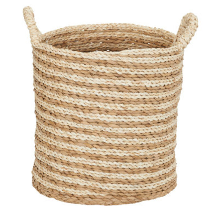 Decorative Ginger Swirl Wicker Basket