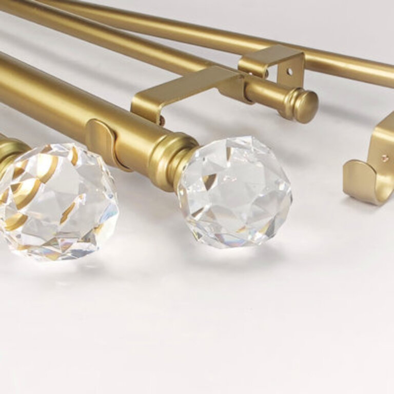 Odessa Iron Adjustable 112 Double Curtain Rod