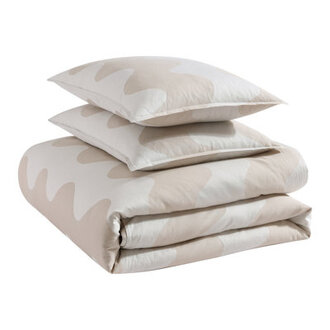 Marimekko Lokki Beige Organic Cotton Duvet Cover Set
