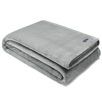 Nautica Solid Ultra Soft Plush Fleece Blanket