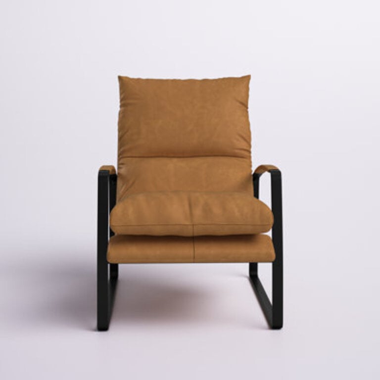 Gibb 255 Wide Top Grain Leather Lounge Chair