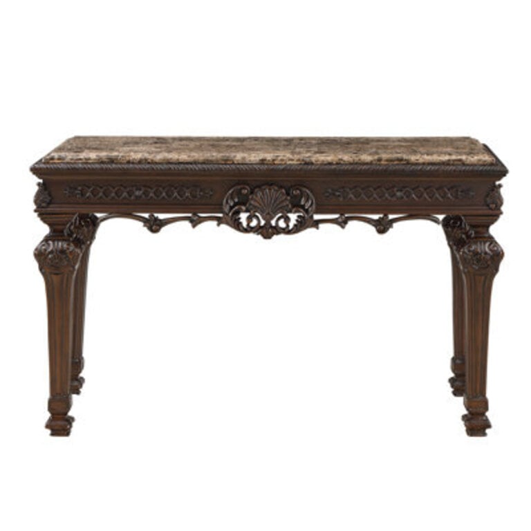 Amaiyah 54 Marble Top Console Table